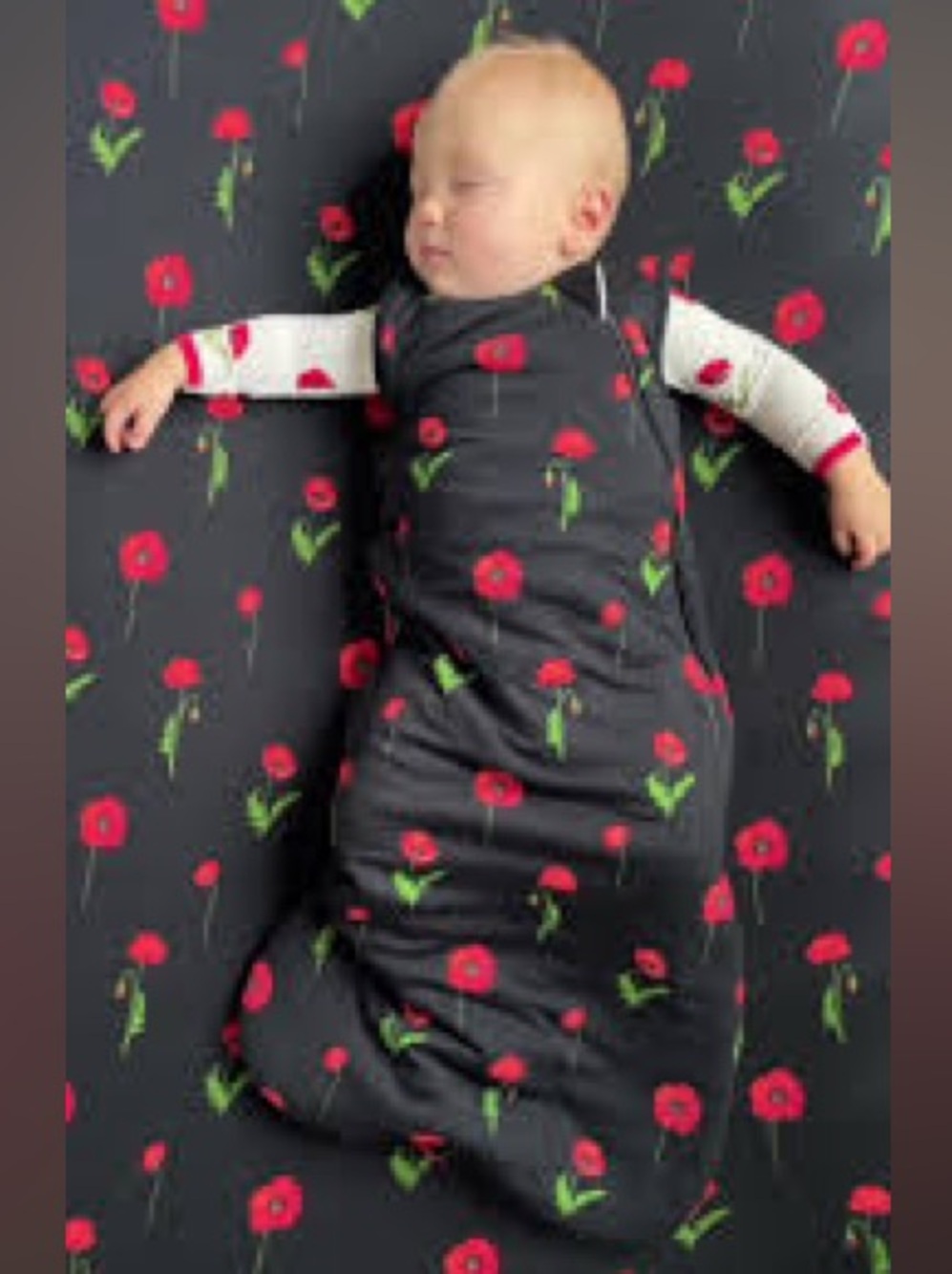 KYTE BAMBOO POPPIES SLEEPSACK